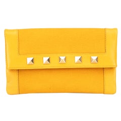 Marc Jacobs Women's Saffron Yellow Eugenie Stud Accent Clutch