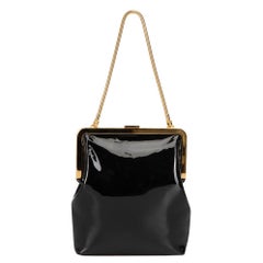 Khaite Women's Black Patent Leather Evening Bag