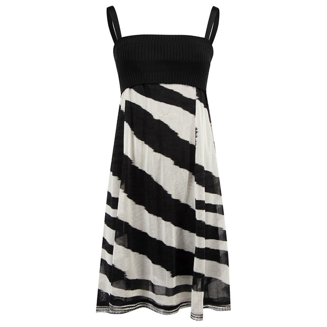 Missoni Strappy Knit Top Zebra Print Dress Size XS For Sale