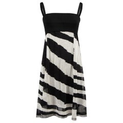 Missoni Strappy Knit Top Zebra Print Dress Size XS