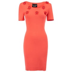 Moschino Boutique Moschino Coral Floral Accent Dress Size XS