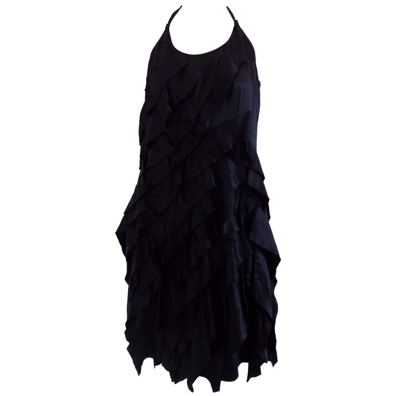 Prada black dress still with tags For Sale at 1stDibs | prada tags