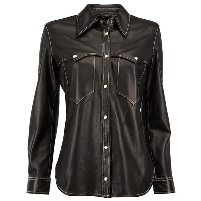 Louis Vuitton Brown Leather Mink Collar Biker Jacket For Sale at 1stDibs   louis vuitton leather jacket, 3/4 sleeve leather jacket, black leather lv  jacket