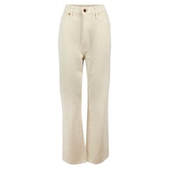 Ivory Denim Abigail - Jeans a vita alta a gamba tesa - taglia M