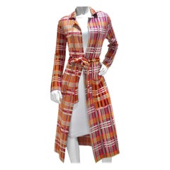 Used Missoni Plaid Wrap Coat