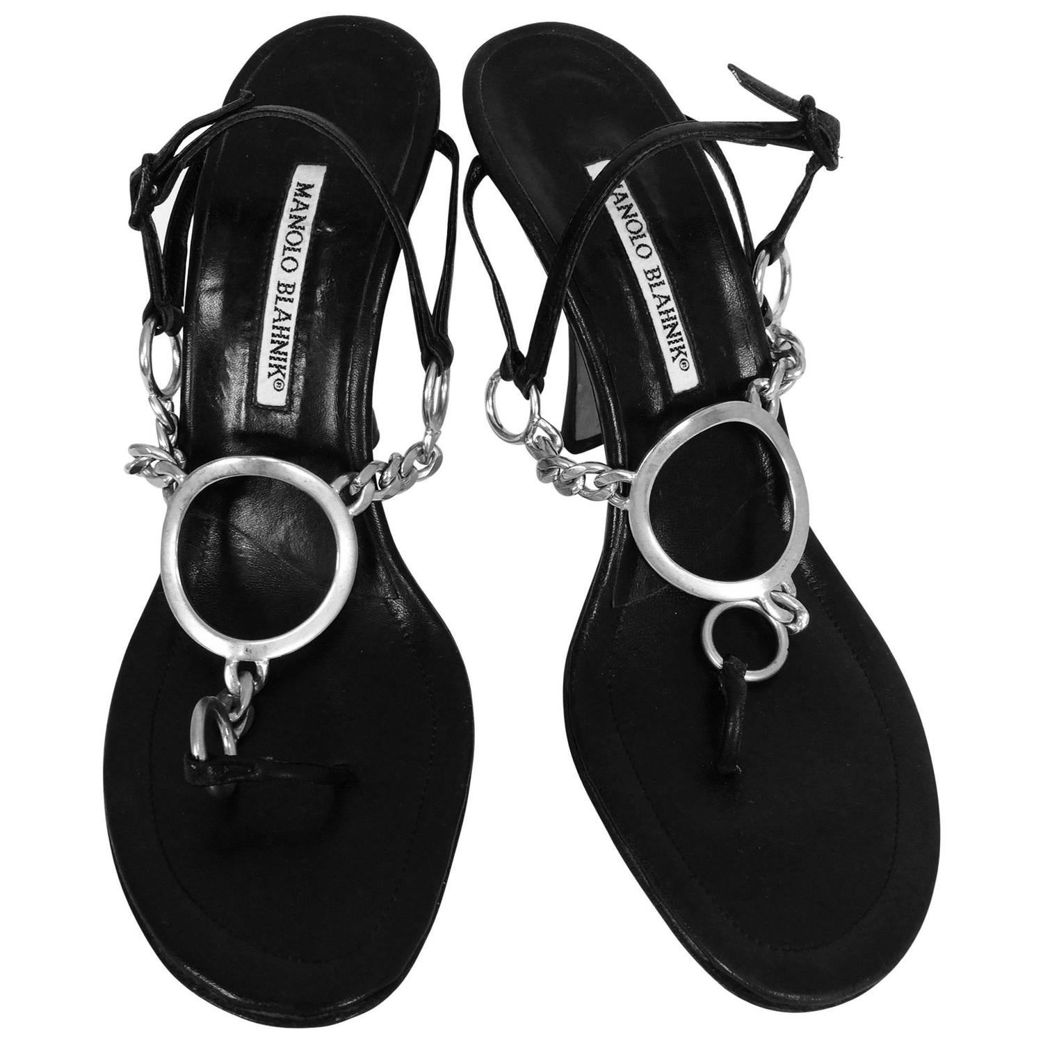 VIP 5 inch Handmade Black Patent Thin Thong Mule High Heel Sandals Shoes (Other Platform Heights 