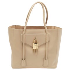 Givenchy Beige Soft Leather Antigona Lock Tote