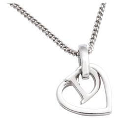 Christian Dior Heart and Logo Necklace by John Galliano 7