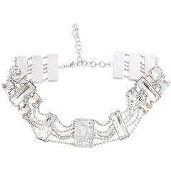 Extremely Rare Christian Dior Crystal Choker with Logos 6