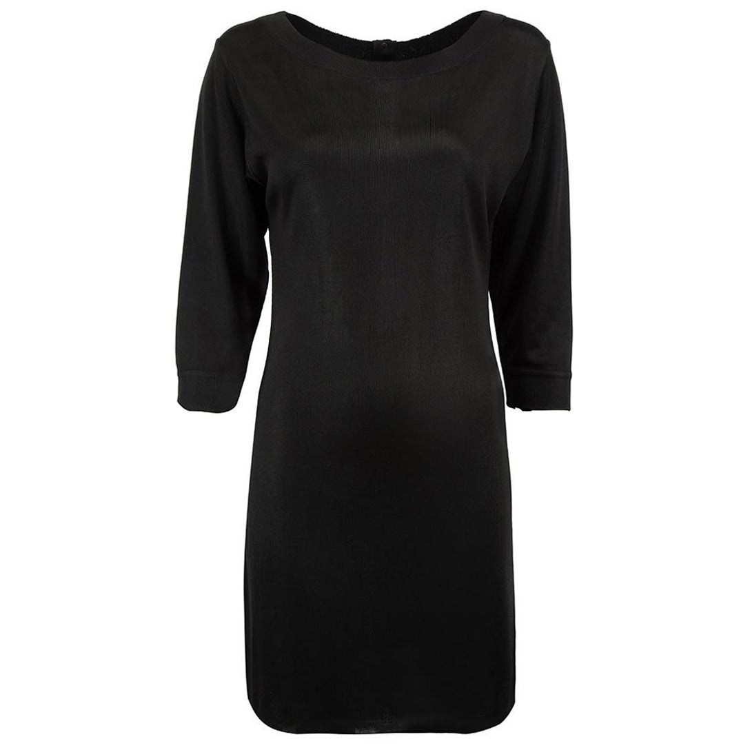 Azzedine Alaïa Vintage Black Knitted Mini Length Dress Size L