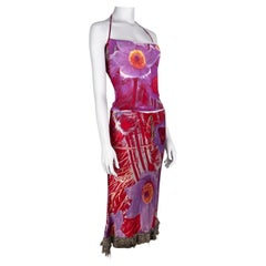 Ensemble imprimé fleurs Roberto Cavalli, printemps 2000