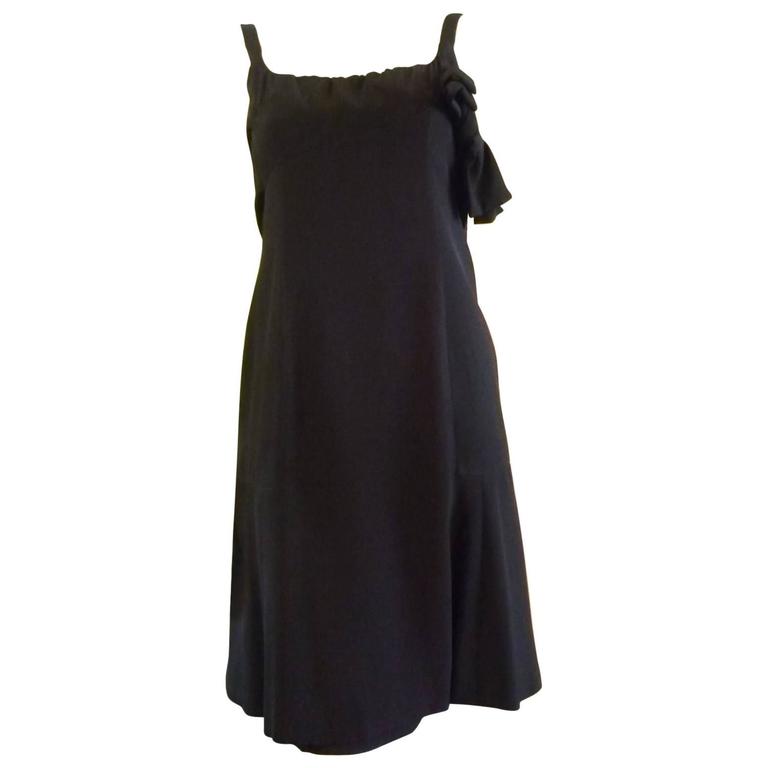 1950s Georgous Jacques Heim Attributed Black Cocktail Dress For Sale at ...
