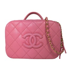 Chanel Pink Caviar Vanity Case 