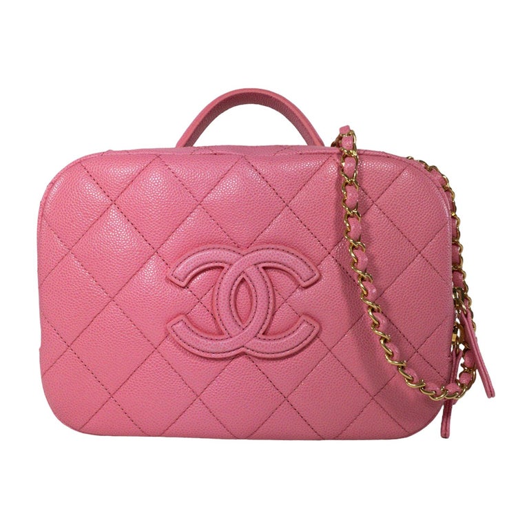 Chanel Vanity Case Bag - 41 For Sale on 1stDibs  vanity chanel bag price,  chanel mini vanity bag price, chanel cc filigree vanity case bag