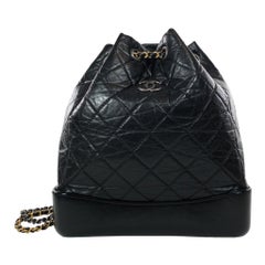 Used Chanel Small Black Gabrielle Backpack