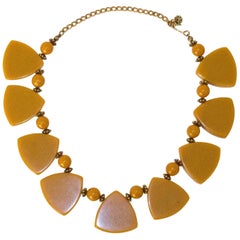 30s Butterscotch Bakelite Necklace