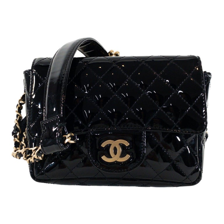 Chanel Patent Clutch - 34 For Sale on 1stDibs