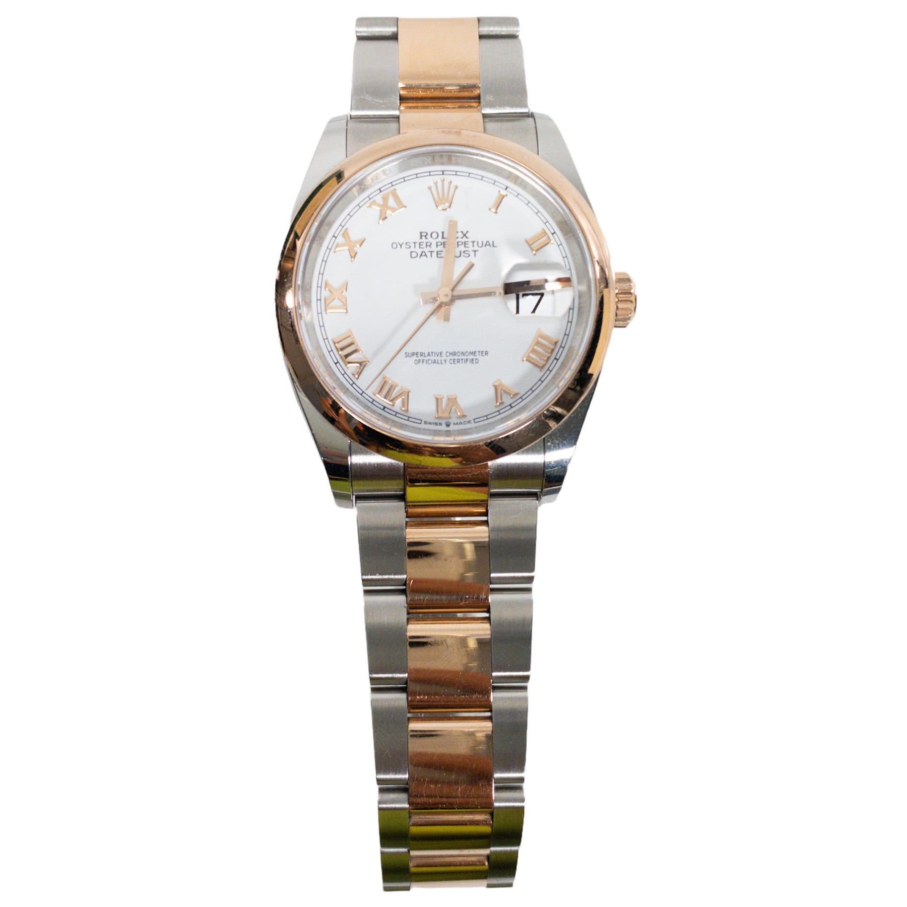 Montre Rolex Datejust en or rose en vente