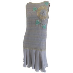 simon and cailand
s grey long dress