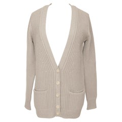 CHLOE Strickjacke mit langen Ärmeln und beigefarbenen Strick-Knöpfen, Größe XS 2011 $895