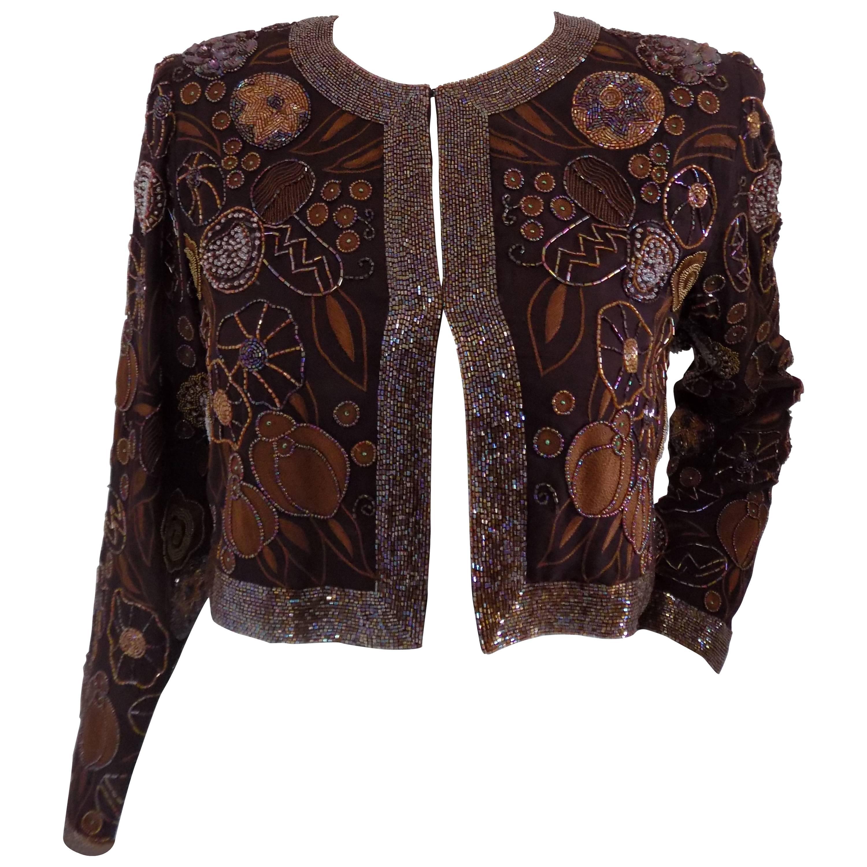 Veste marron Grazia Bagnaresi en vente