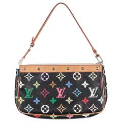 LOUIS VUITTON Black MULTICOLORE Canvas POCHETTE ACCESSOIRES Handbag MP 10
