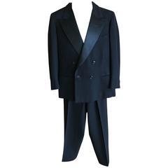 1936 Gentleman's Peak Satin Lapel Tuxedo from Society Tailor F.L. Dunne & Co. NY