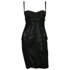 Dolce & Gabbana Black Lingerie Corset Bustier Dress 3