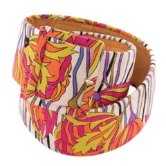 Vintage Emilio Pucci Floral Print Belt