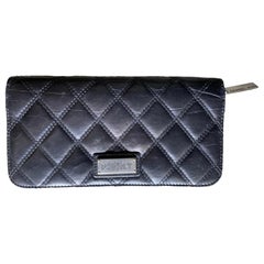 Portafoglio Chanel in pelle nera trapuntata