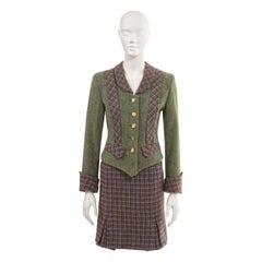 Vivienne Westwood 'Time Machine' tartan wool skirt suit, fw 1988