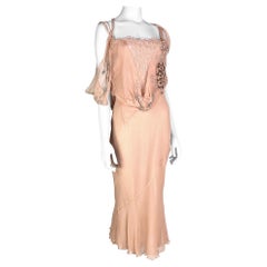 Used John Galliano Fall 2005 Silk Embellished Dress