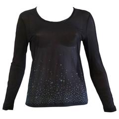 Issey Miyake Long Sleeved Top with Embellishment (M) 7