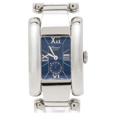 Chopard Reloj de pulsera de mujer La Strada 8357 de acero inoxidable azul 23 x 34 mm