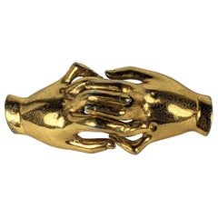 Silson Clutched Hands Retro Corsage Brooch