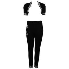 Alaia Black Knit Bolero Ensemble 7