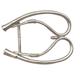 Exceptional Hermès Belt Buckle Whip Shaped Horse Texas for 24 mm Belt