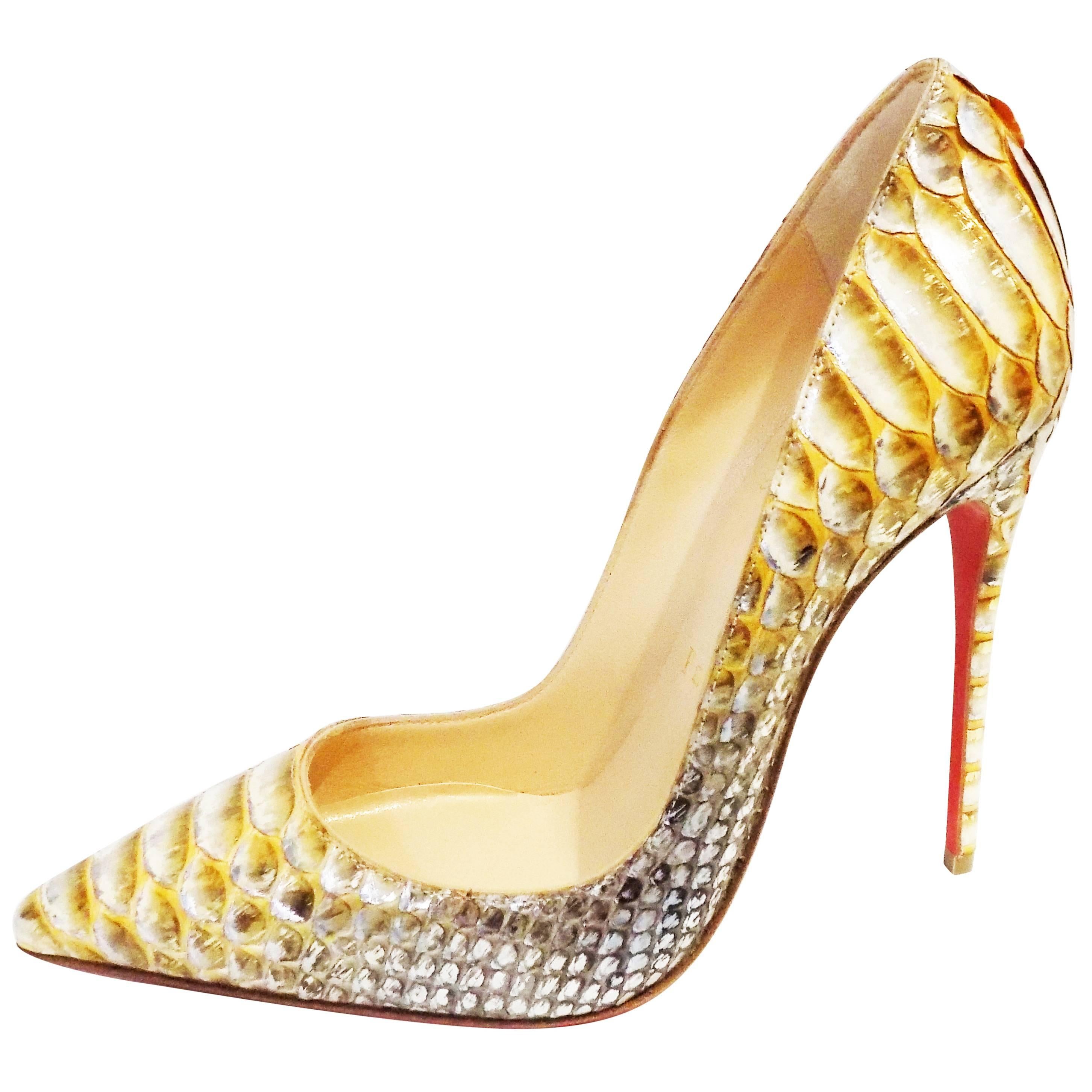 Christian Louboutin " So Kate" Python New In box  Stiletto shoes 