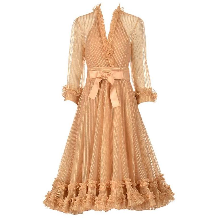 dior gold dress