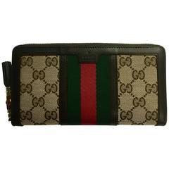 Gucci Rania Original GG Zip Around Wallet