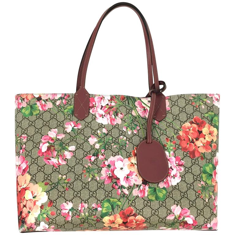 gucci blooms tote bag