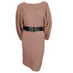 Abito in maglia di lino AZZEDINE ALAIA degli anni '80