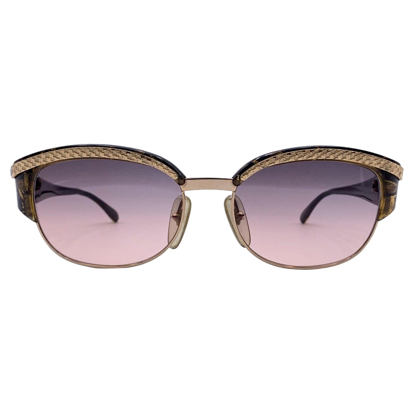Christian Dior Vintage Sunglasses 2589 49 Marbled Bicolor Lenses 135mm For Sale