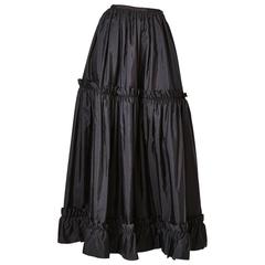 Yves Saint Laurent Taffeta "Gypsy" Skirt