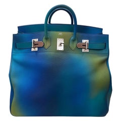 Hermes Hac Cosmos 50cm Togo Leather Brushed Palladium Hardware
