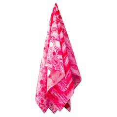 William David Limited Edition Silk Scarf Pink