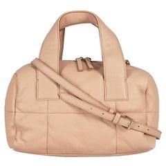 Used Dries Van Noten Women's Pink Quilted Leather Top-Handle Bag