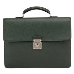 Louis Vuitton Women's Green Leather Epicea Taiga Robusto 1 Briefcase