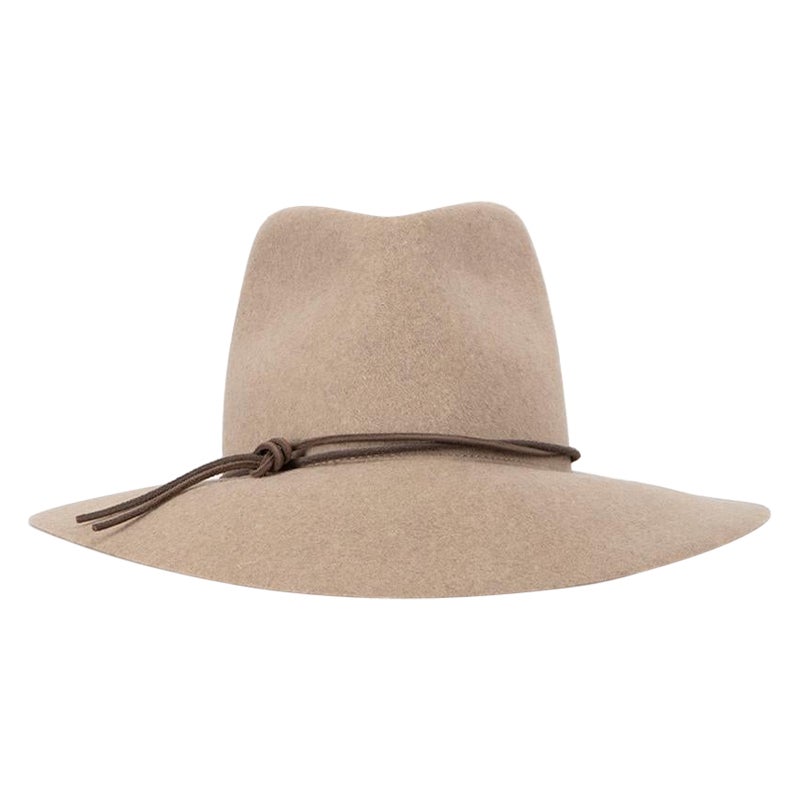 Isabel Marant Women's Brown Wool Felted Kinly Fedora Hat