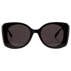 Alexander McQueen Women's Black Oversized Butterfly Sunglasses